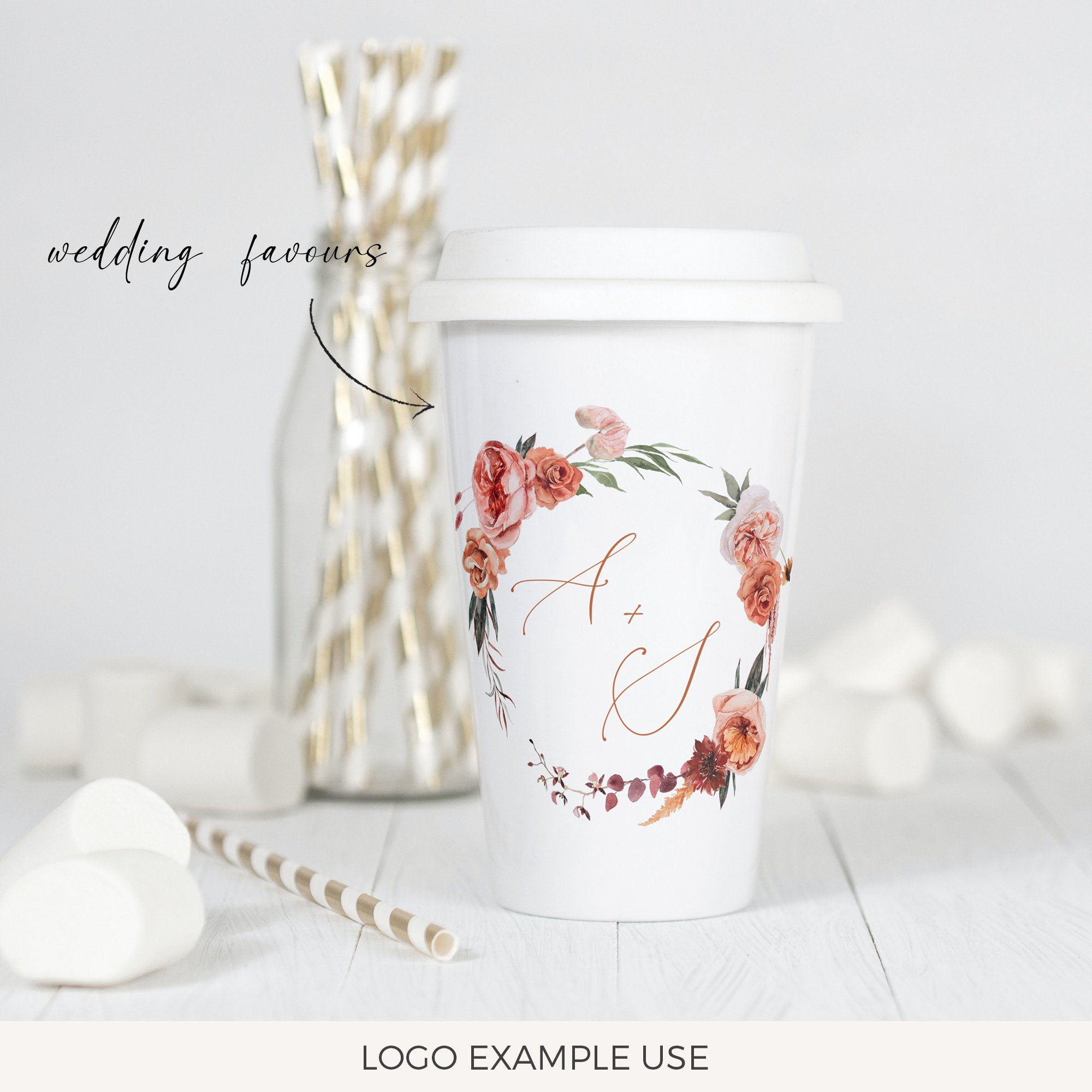 SCARLETT Floral Logo Template
