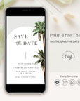KONA Palm Tree Save the Date Digital