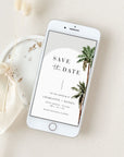 KONA Palm Tree Save the Date Digital