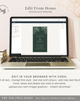 Monstera Wedding Invitation Electronic Card