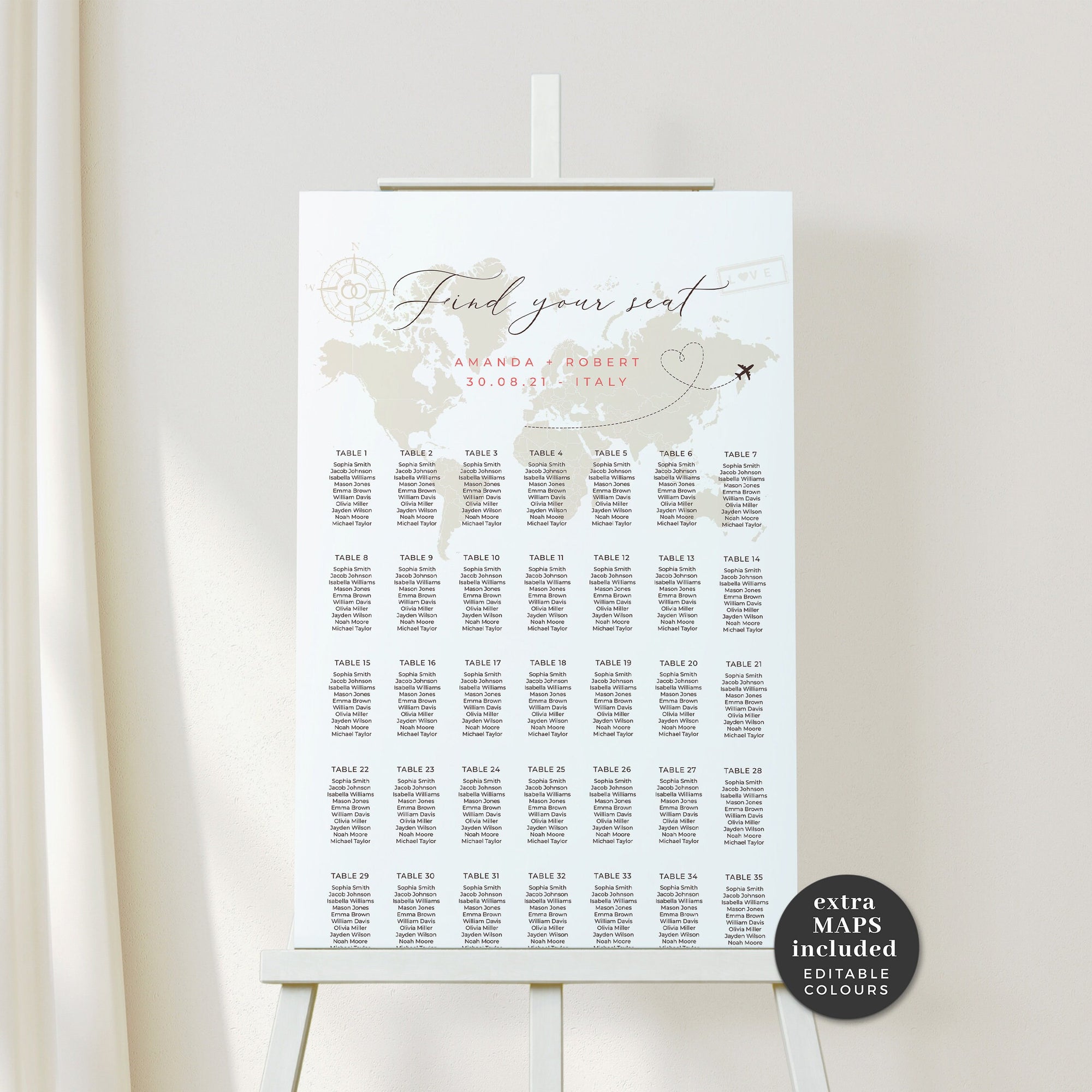 SOFIA Destination Wedding Sign Bundle Template