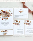 MARIGOLD Autumn Wedding Invite Template Set