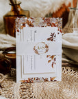 MARIGOLD Fall Wedding Invitation with Rsvp Template Set