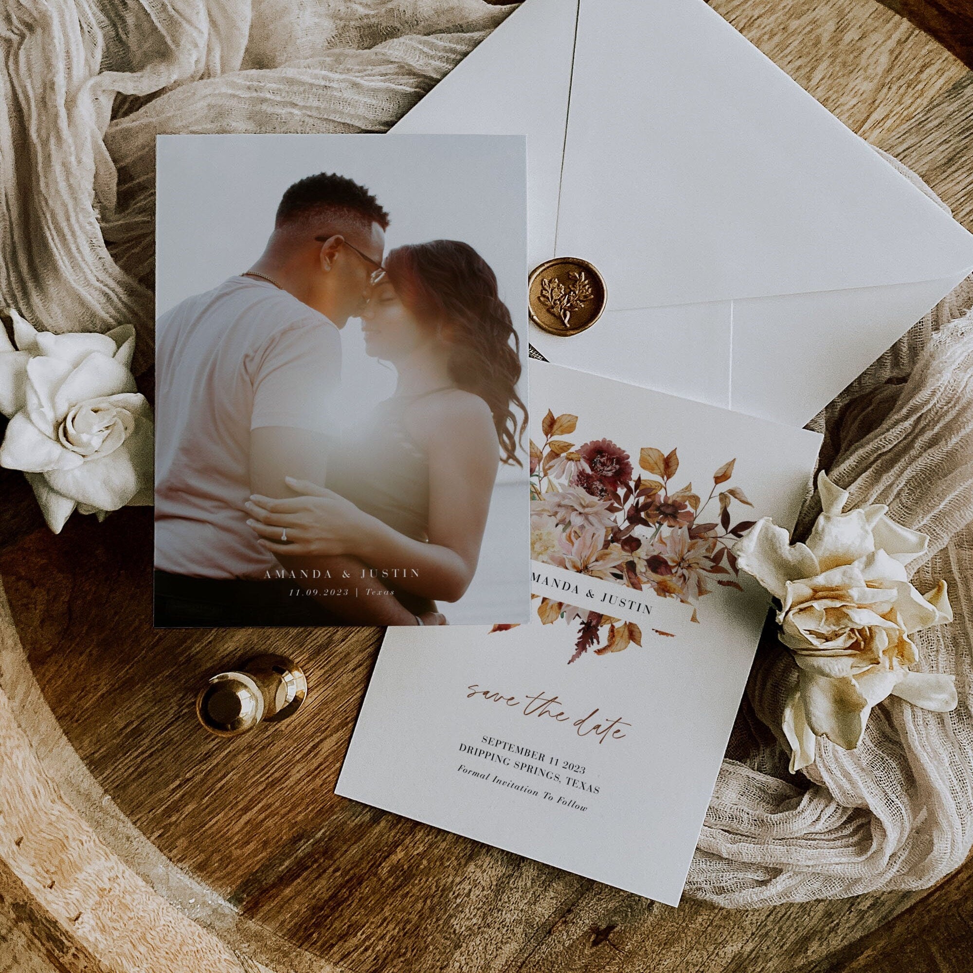 MARIGOLD Printable Save the Date Fall Wedding