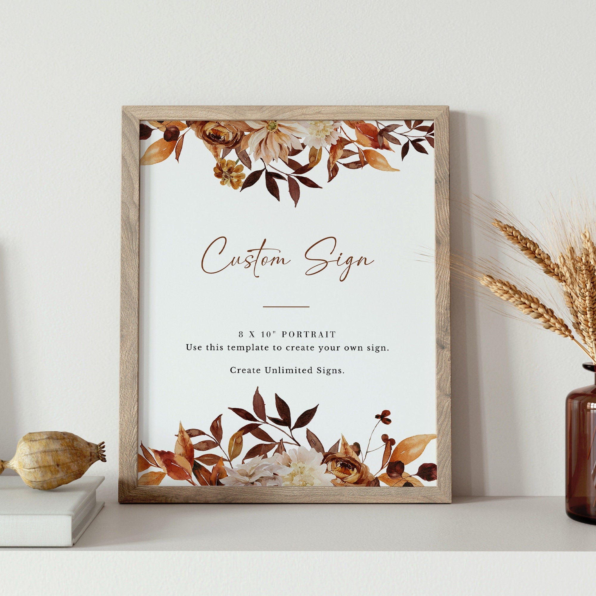 MARIGOLD Printable Wedding Table Sign