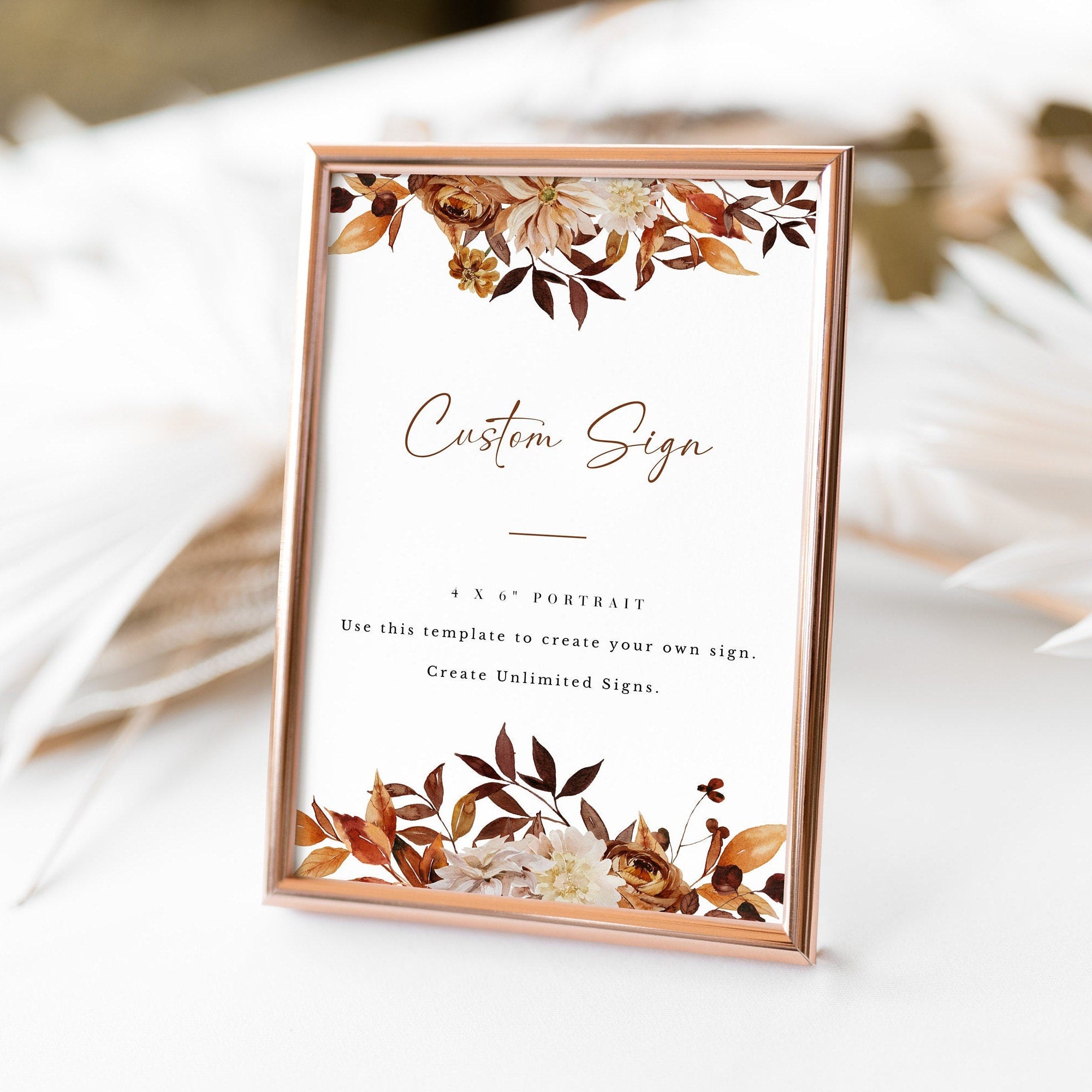 MARIGOLD Printable Wedding Table Sign