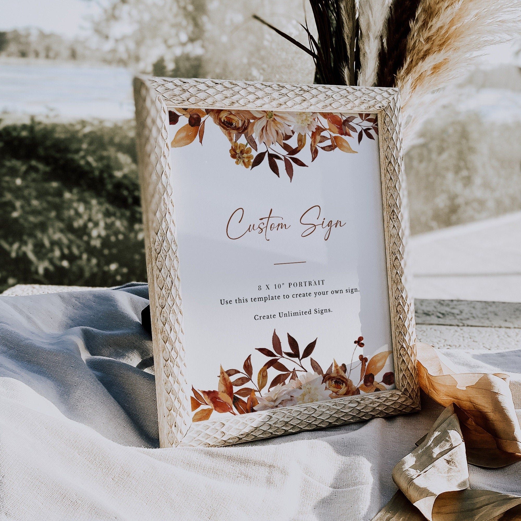 MARIGOLD Printable Wedding Table Sign