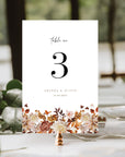 MARIGOLD Fall Wedding Table Numbers Diy