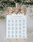 MARIGOLD alphabetical wedding seating chart template