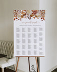 MARIGOLD alphabetical wedding seating chart template