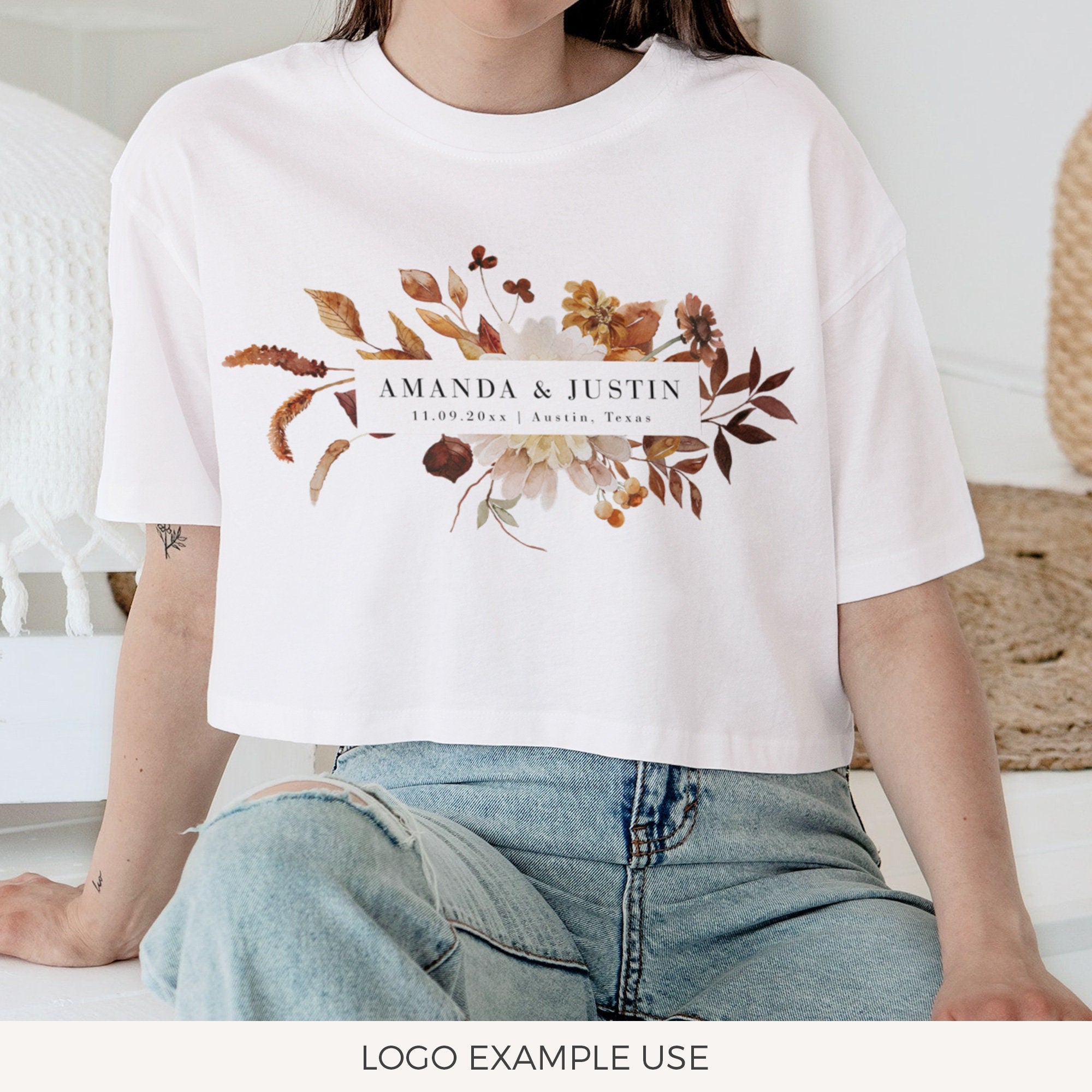 MARIGOLD Floral Wedding Logo Design