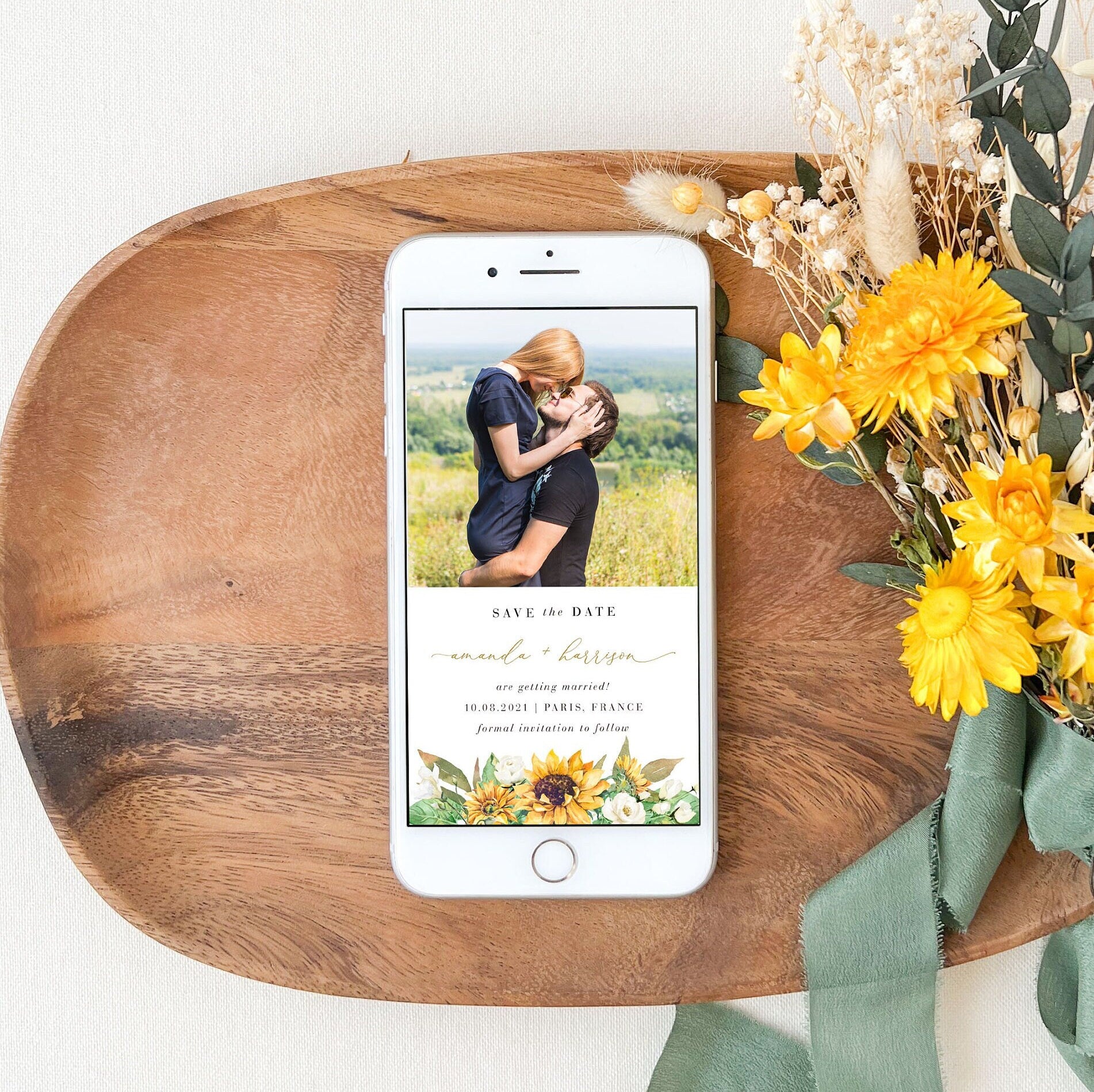 MARISOL Sunflower Save the Date Digital