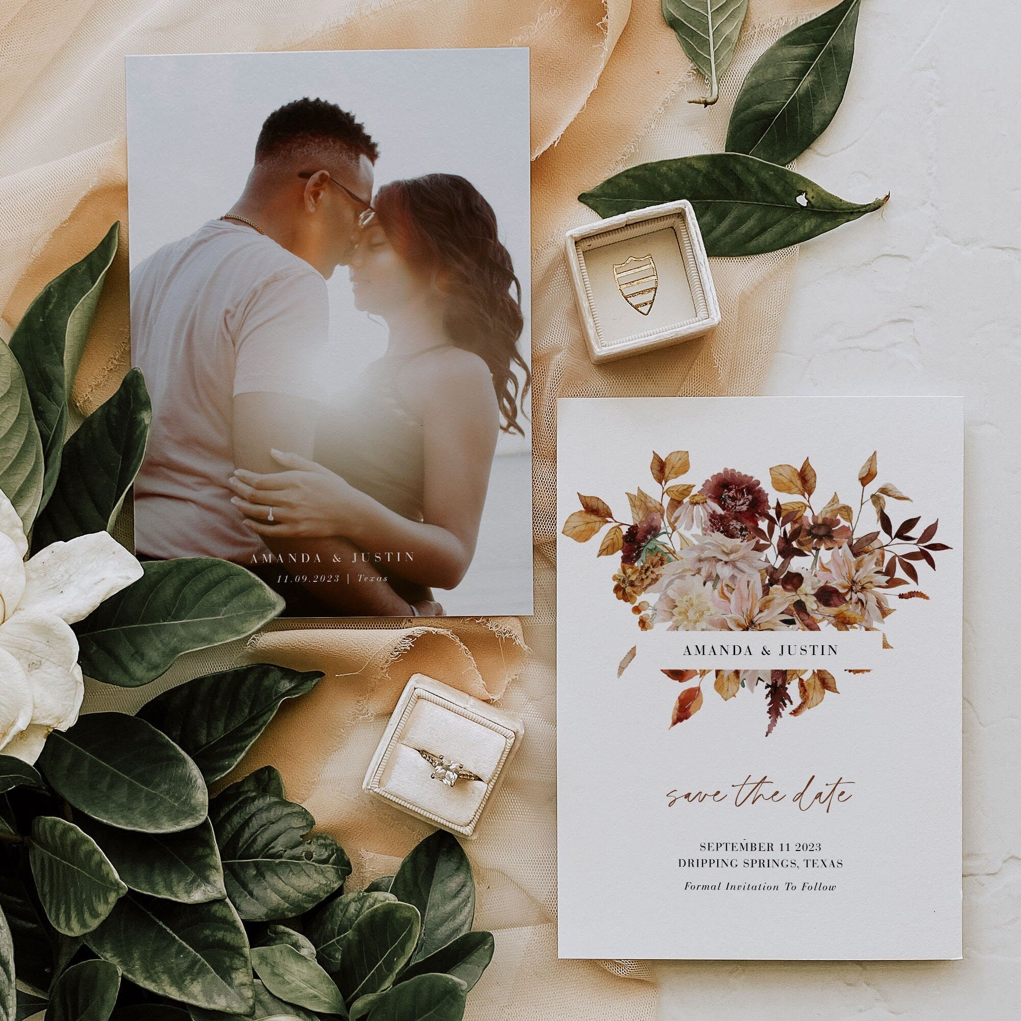 MARIGOLD Printable Save the Date Fall Wedding