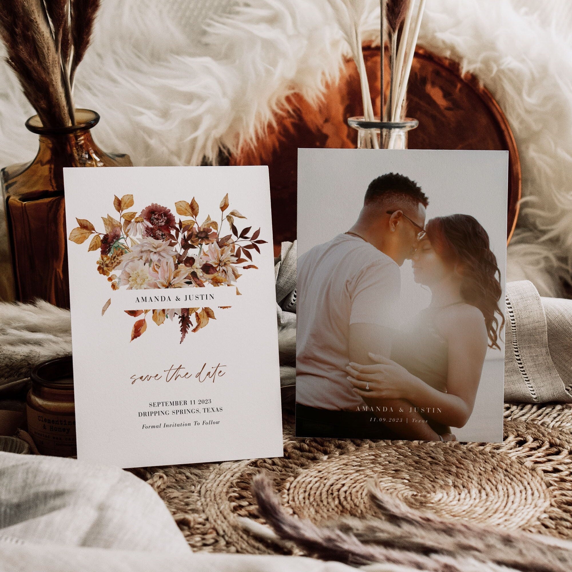 MARIGOLD Printable Save the Date Fall Wedding