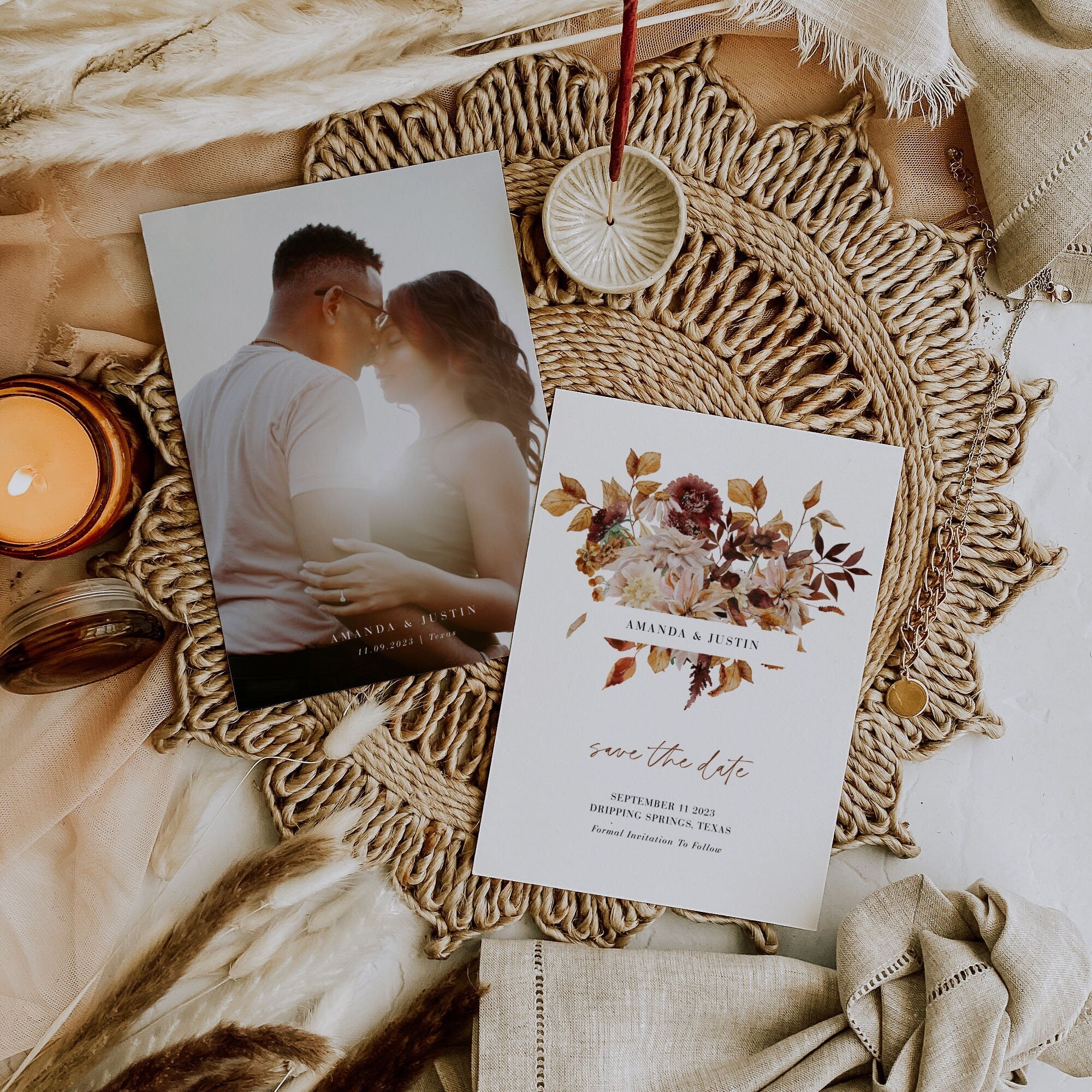 MARIGOLD Printable Save the Date Fall Wedding