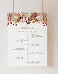 MARIGOLD Fall Wedding Order of Events Sign Template