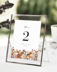 MARIGOLD Fall Wedding Table Numbers Diy