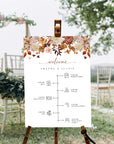 MARIGOLD Fall Wedding Order of Events Sign Template