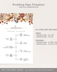 MARIGOLD Fall Wedding Order of Events Sign Template