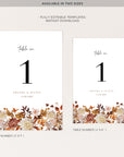MARIGOLD Fall Wedding Table Numbers Diy