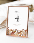 MARIGOLD Fall Wedding Table Numbers Diy