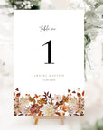 MARIGOLD Fall Wedding Table Numbers Diy