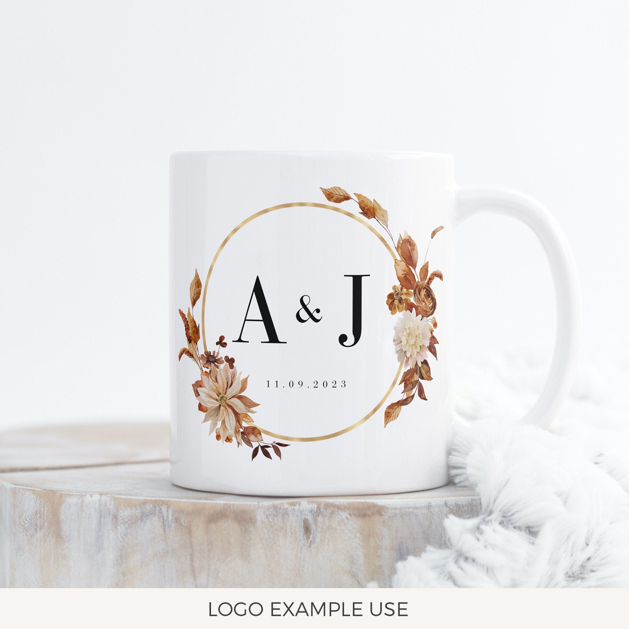 MARIGOLD Floral Wedding Logo Design