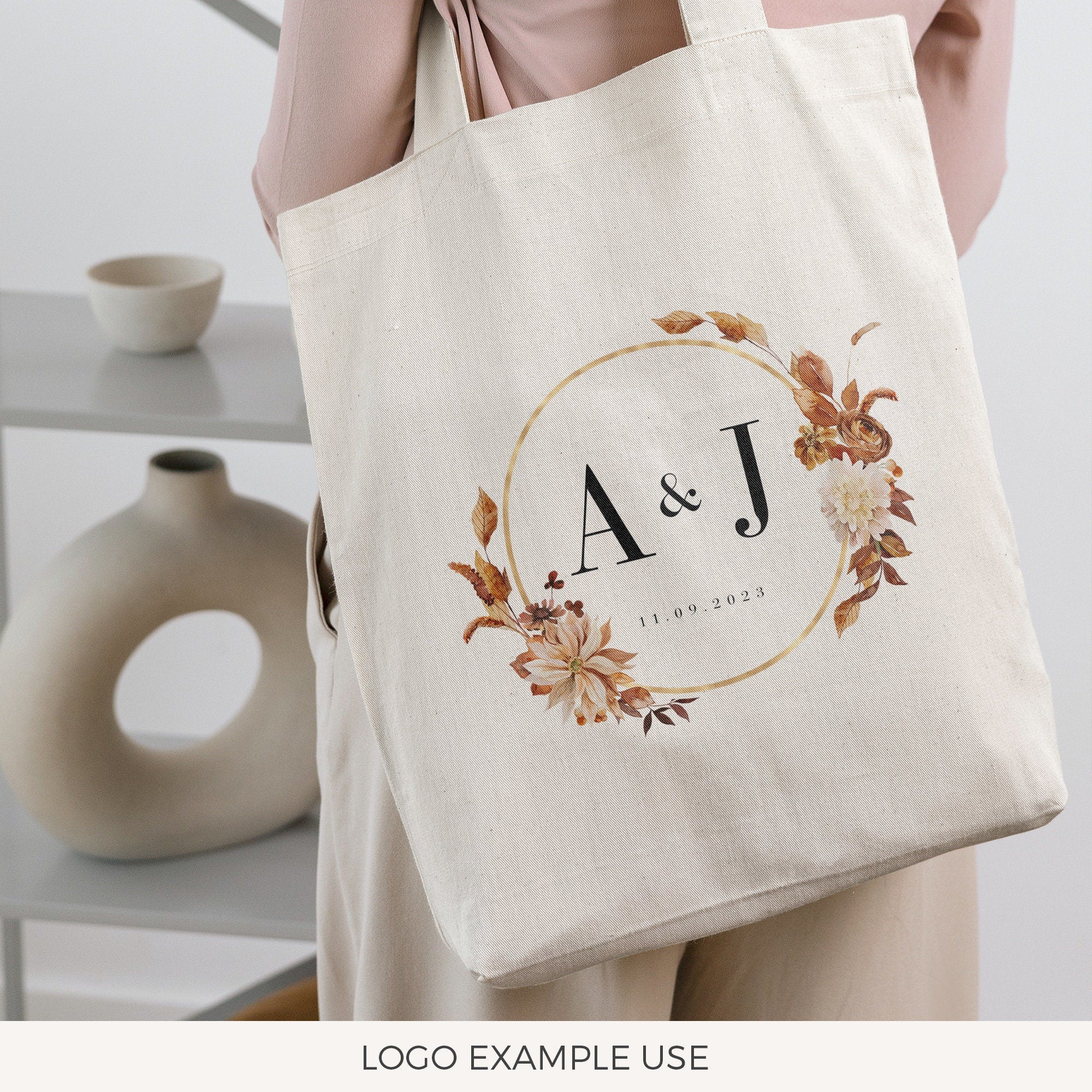 MARIGOLD Floral Wedding Logo Design