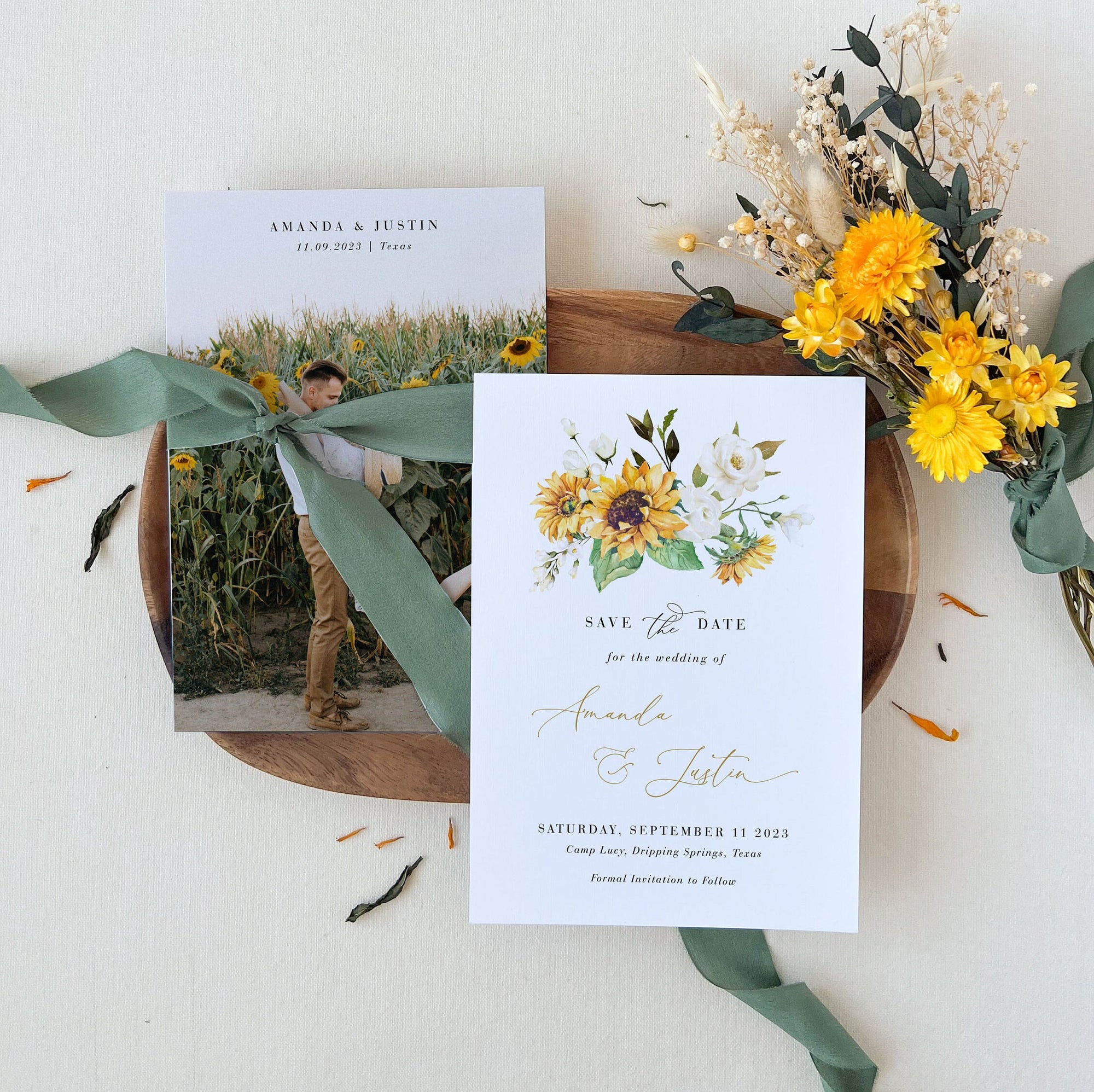 MARISOL Rustic Save the Date Template