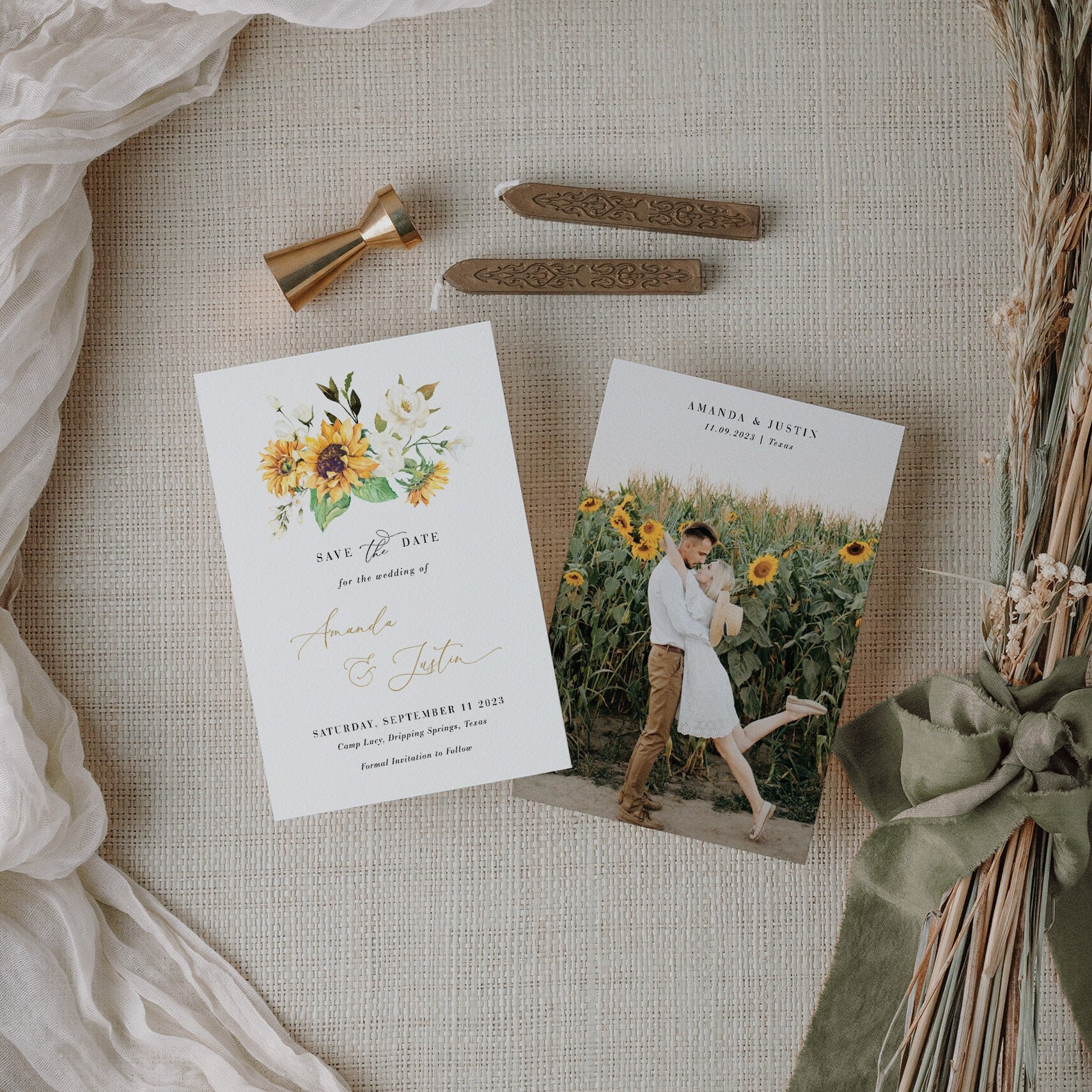 MARISOL Rustic Save the Date Template