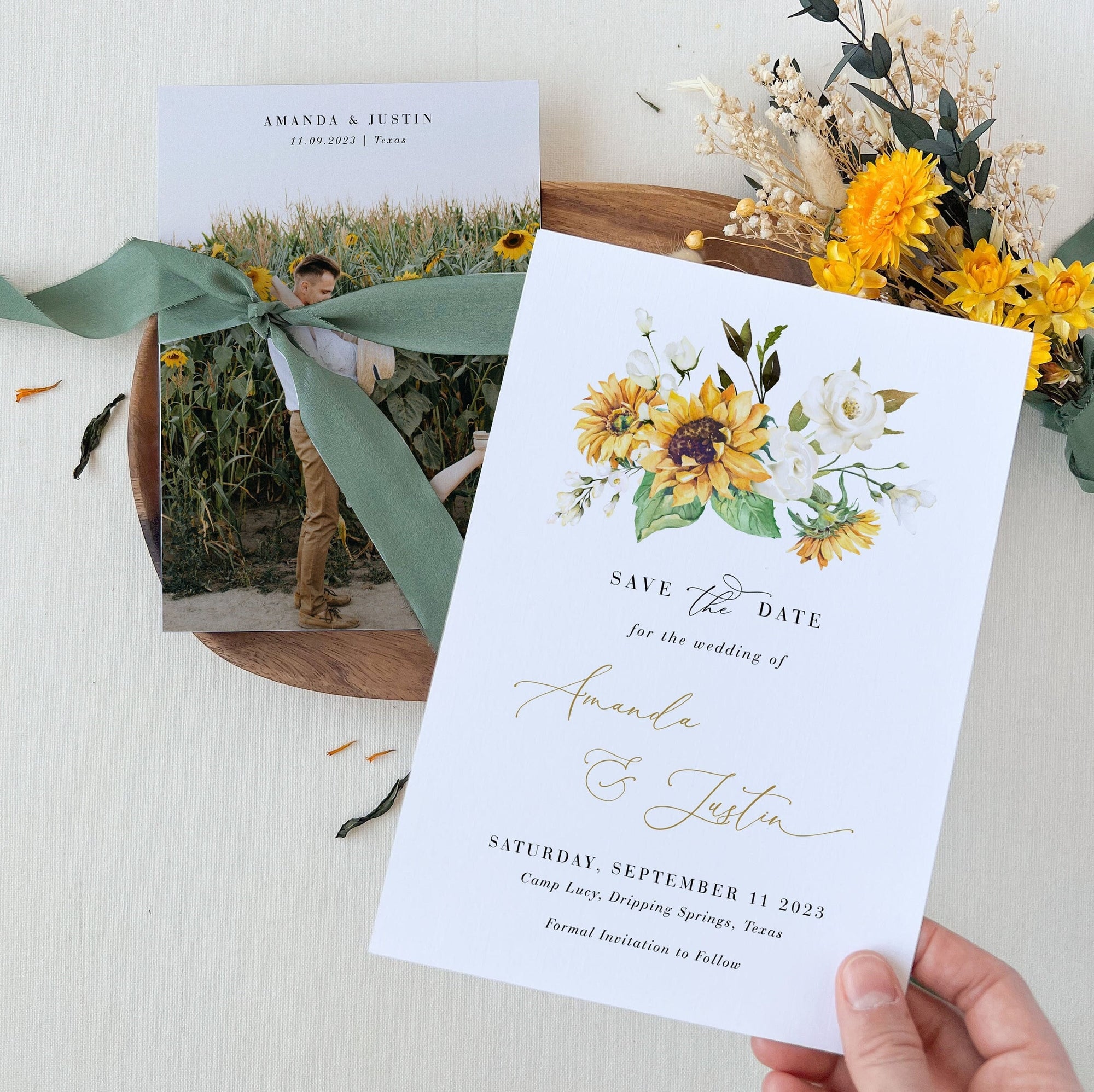 MARISOL Rustic Save the Date Template