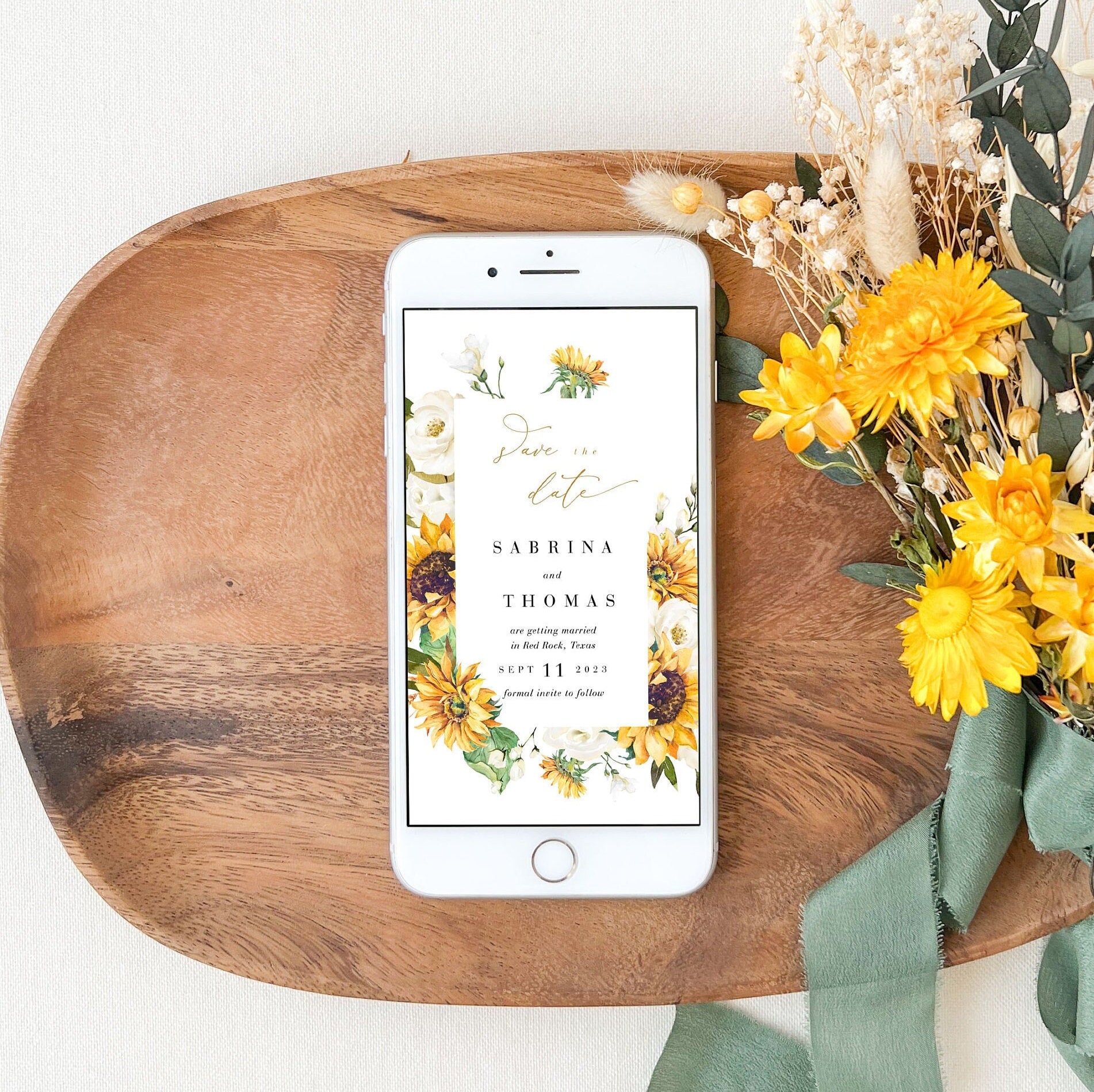 MARISOL Rustic Save the Date Digital