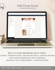 SCARLETT Passport Wedding Invitation Template
