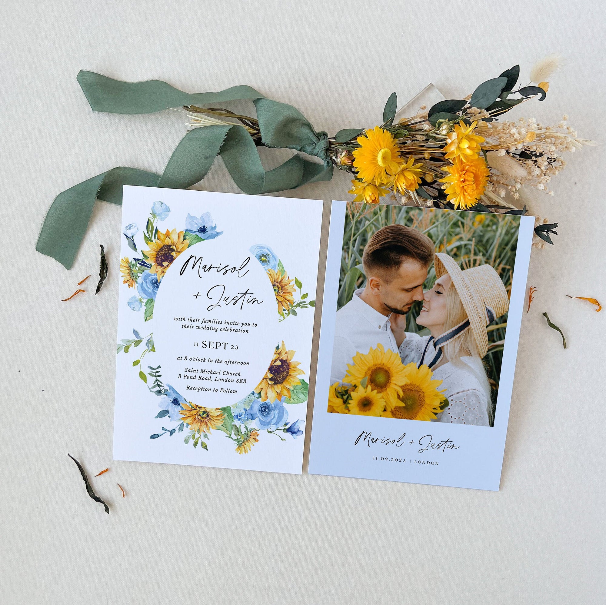 IVY Rustic Wedding Invitation Suite Template