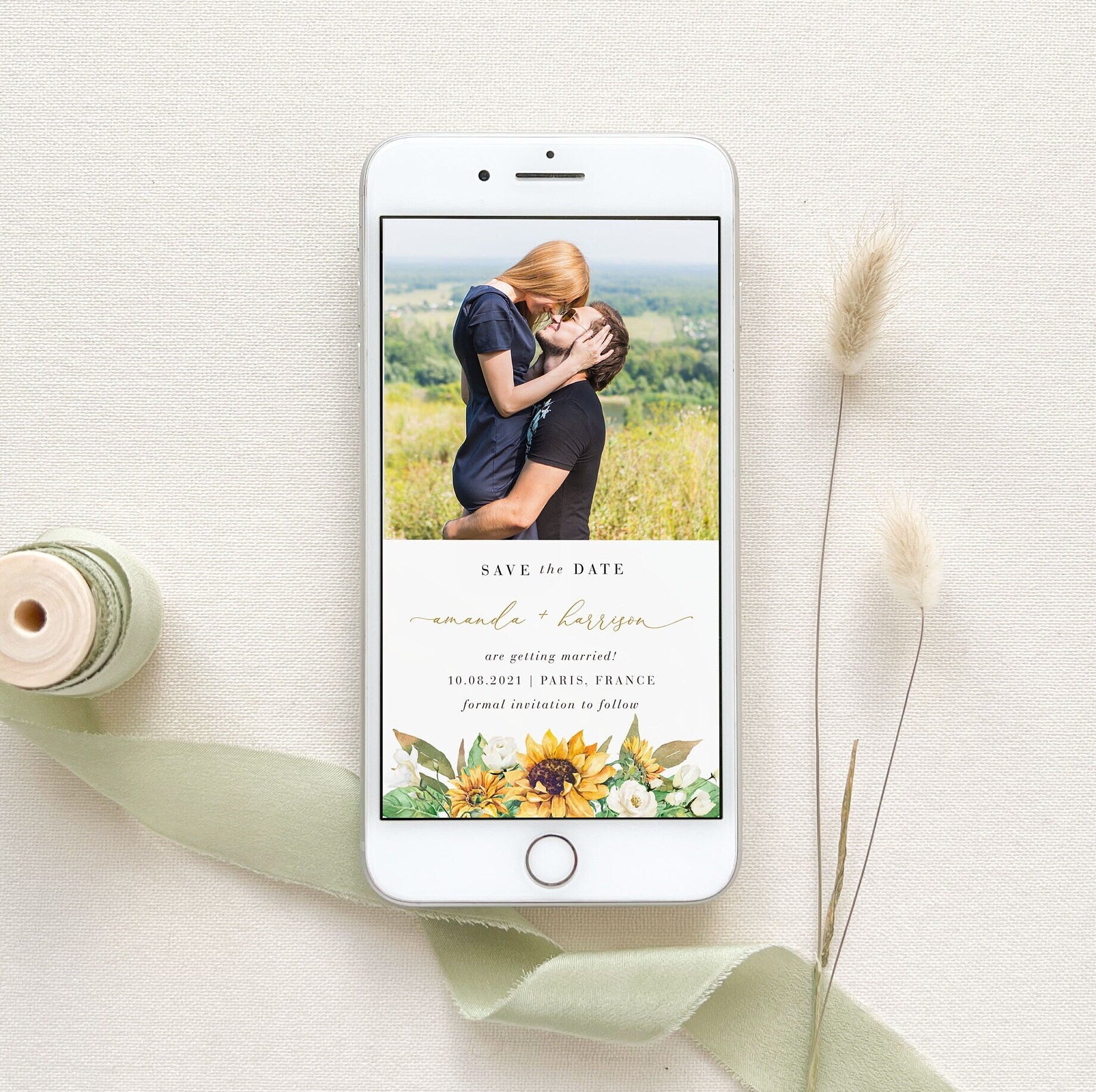 MARISOL Sunflower Save the Date Digital
