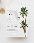 KONA Palm Tree Save the Date Template