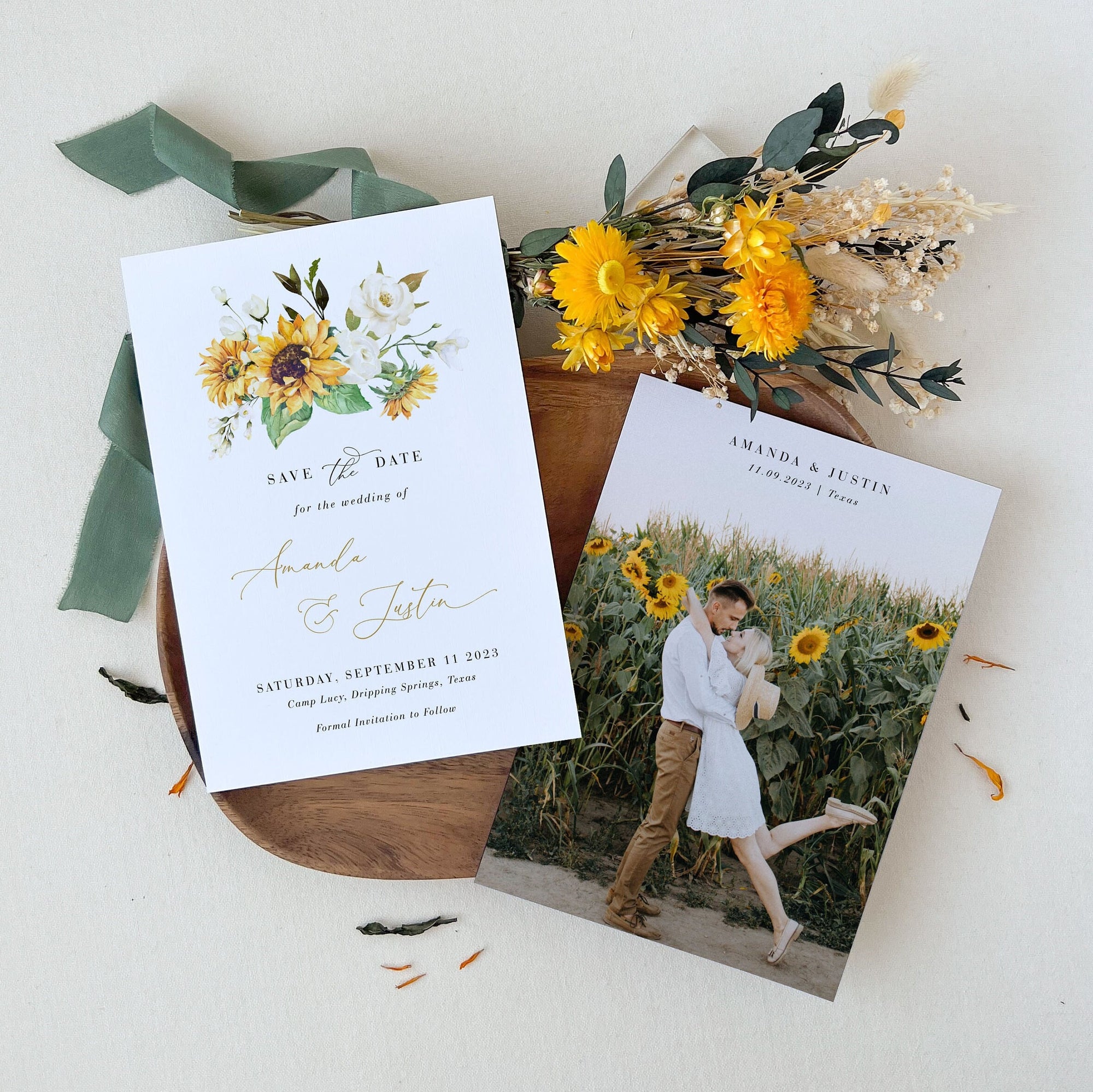 MARISOL Rustic Save the Date Template