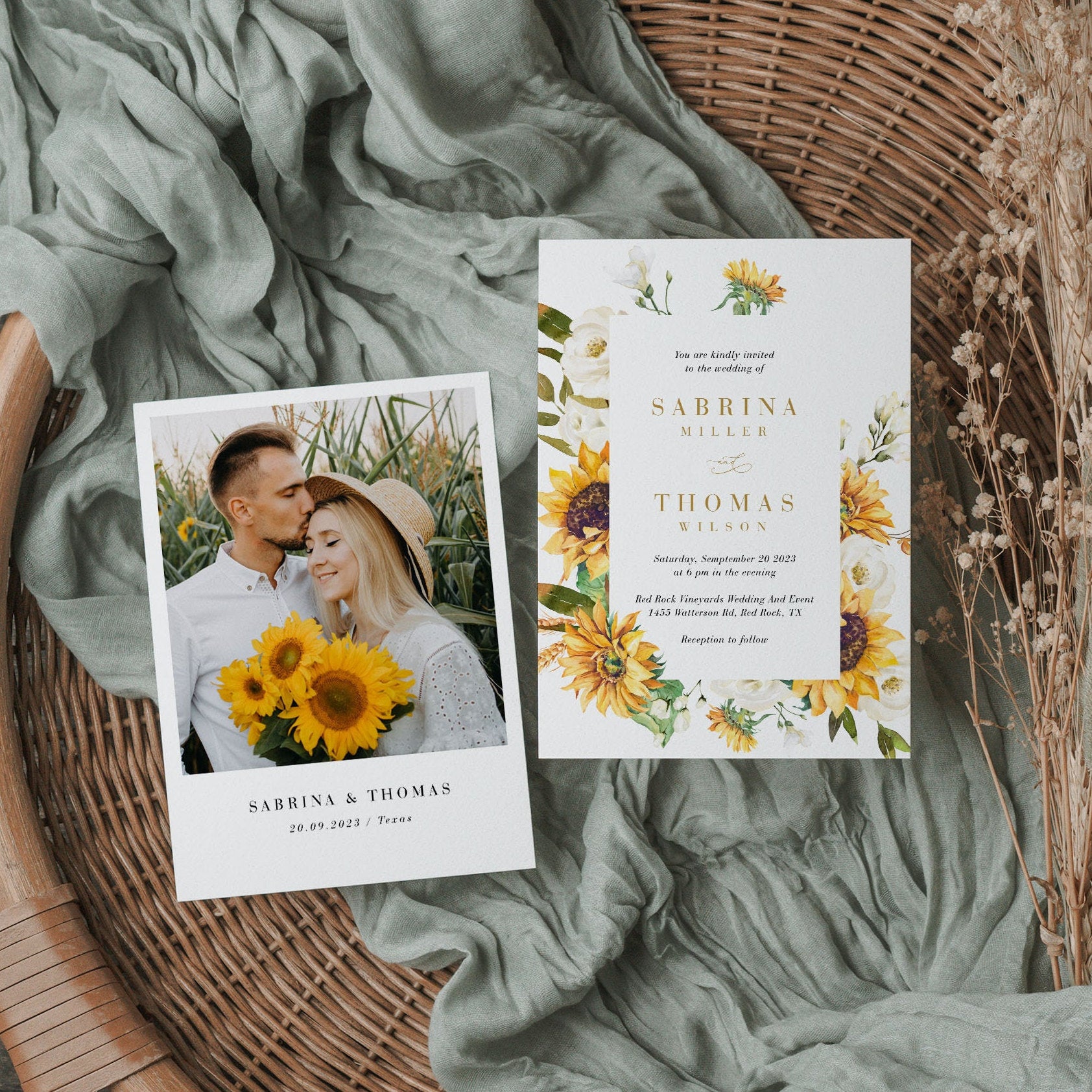 MARISOL Floral Save the Date Template