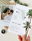 KONA Palm Tree Save the Date Template