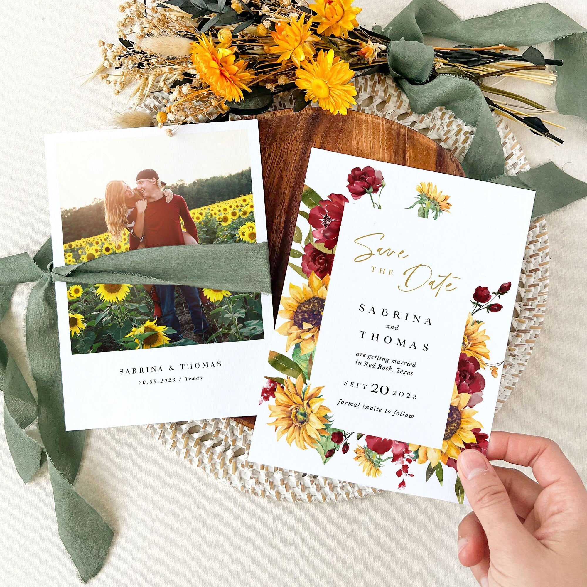 RUBY Rustic Country Save the Date Template