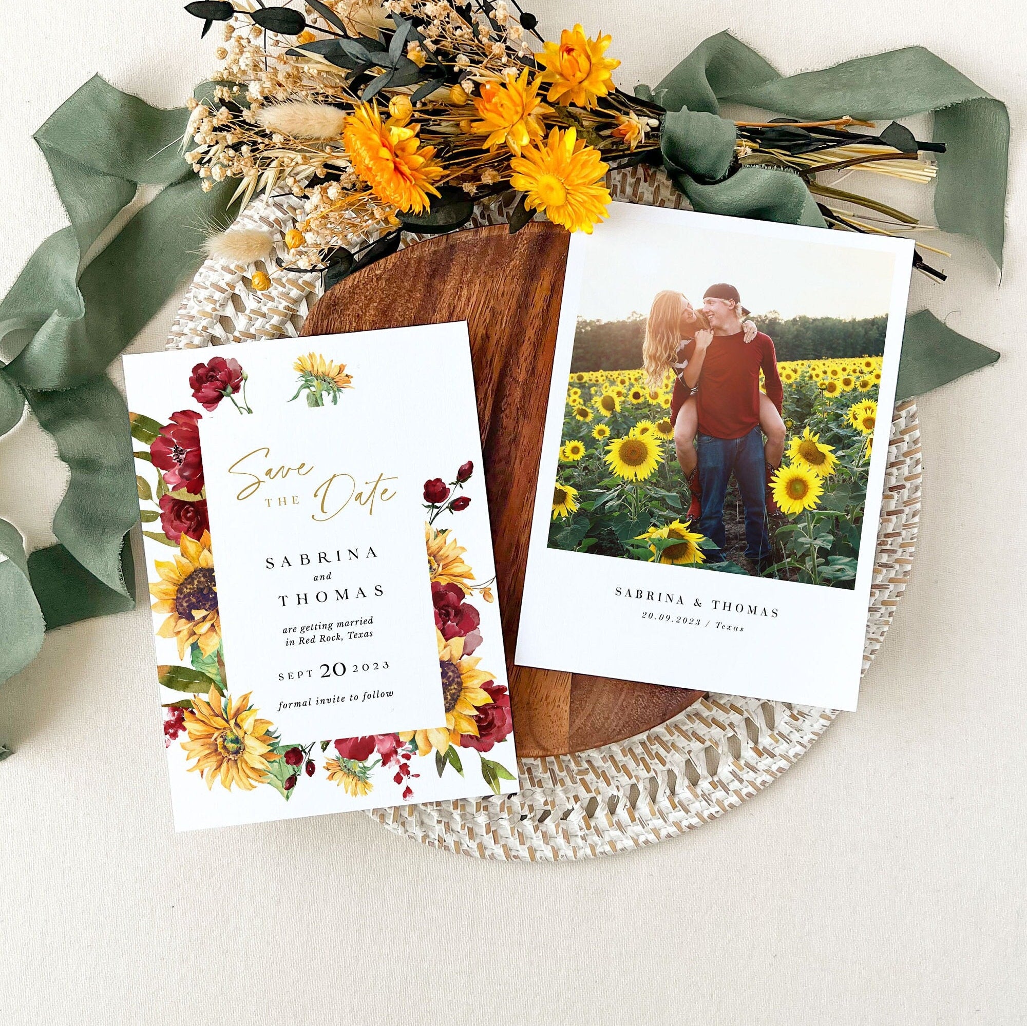 RUBY Rustic Country Save the Date Template
