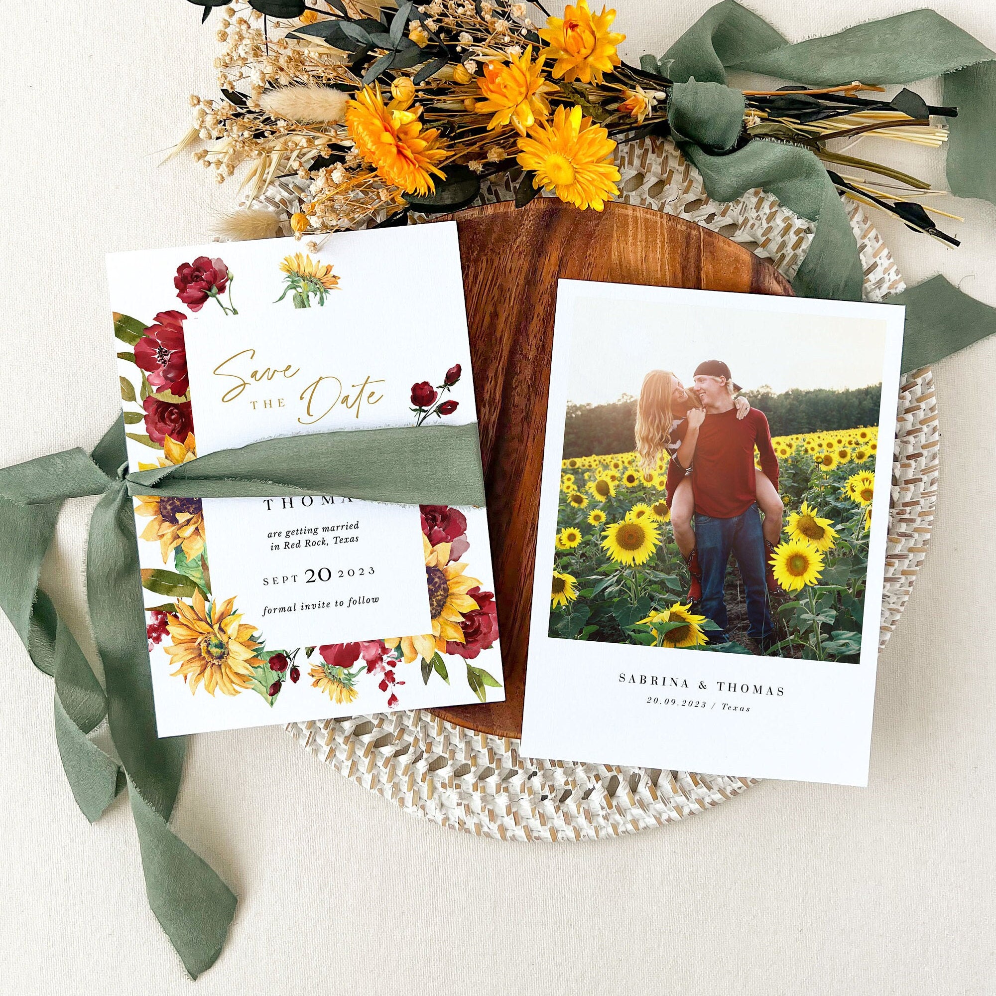 RUBY Rustic Country Save the Date Template