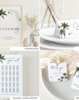 KONA Tropical Palm Tree Wedding Stationery Template Bundle