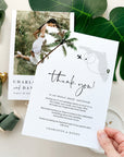 KONA Palm Tree Thank You Card for Wedding Template