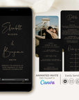 ANITA Wedding Invitation Video Template - Black & Gold