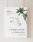 KONA Printable Welcome to Our Wedding Sign Tropical Theme