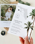 KONA Tropical Palm Tree Wedding Stationery Template Bundle