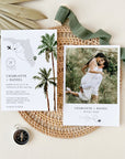 KONA Tropical Palm Tree Wedding Stationery Template Bundle
