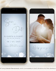 ANITA Save the Date Video Template - Dusty Blue & Silver