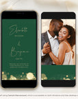 ANITA Wedding Invitation Video Template - Emerald Green